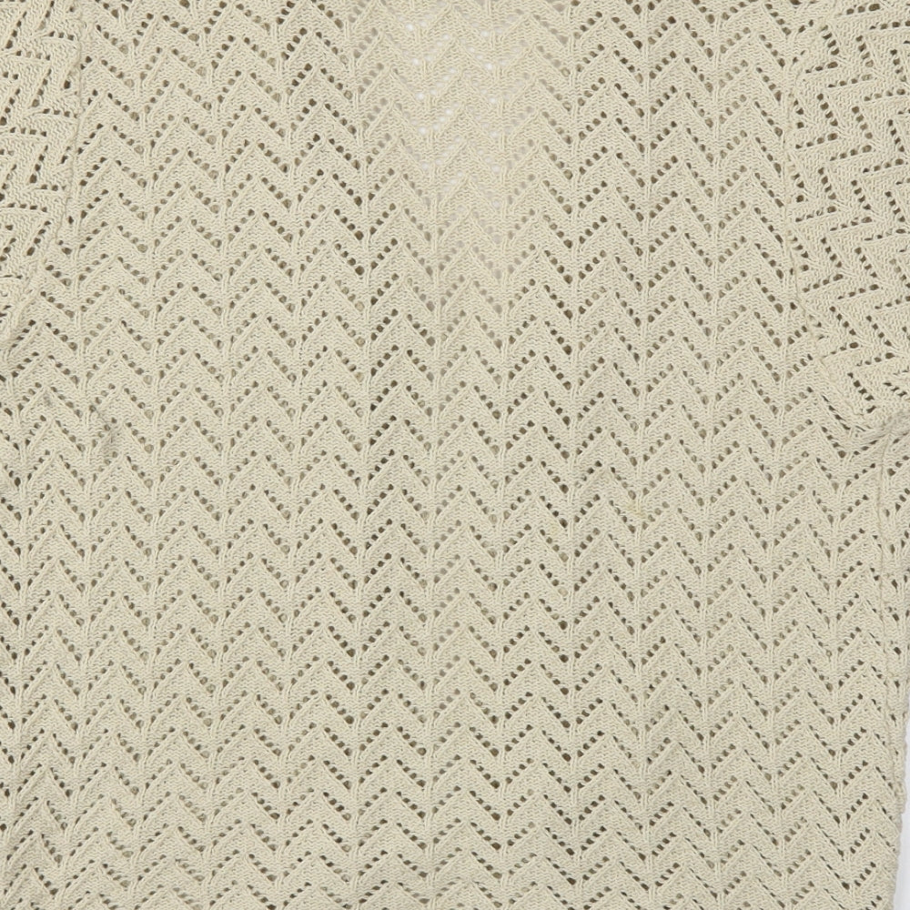 Remel London Womens Beige   Cardigan Jumper Size L