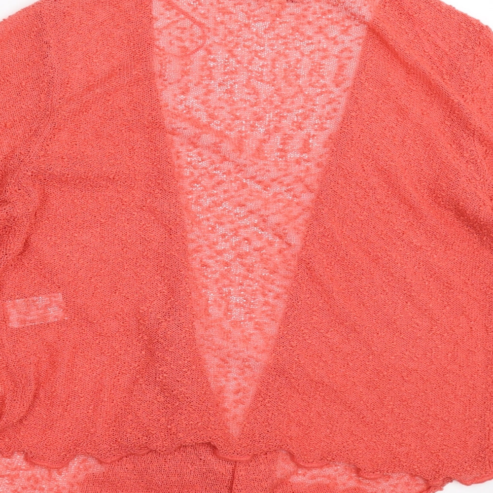 TEXT Womens Orange   Pullover Jumper Size S