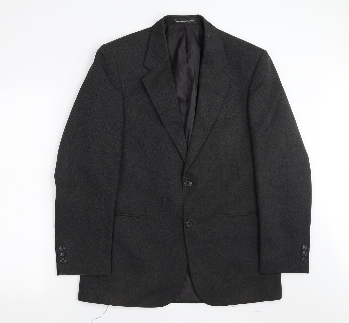 GREENWOODS Mens Grey   Jacket Suit Jacket Size 38