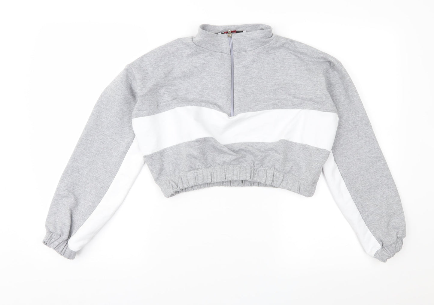 PORTABELLO Womens Grey   Pullover Sweatshirt Size L