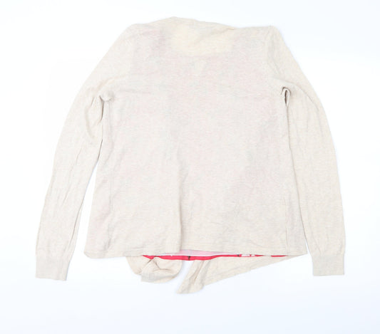 NEXT Womens Beige Floral  Pullover Jumper Size 12