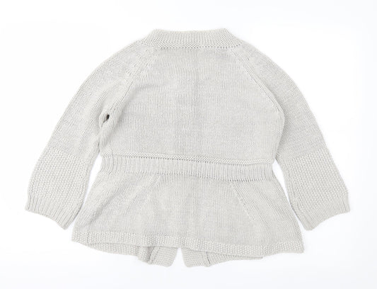 Marks an Womens Grey   Cardigan Jumper Size 14
