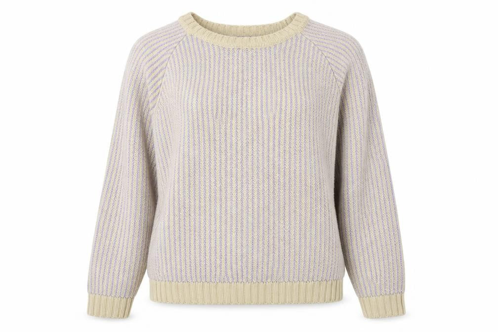 Marks & Spencer Womens Brown Striped  Pullover Jumper Size 8