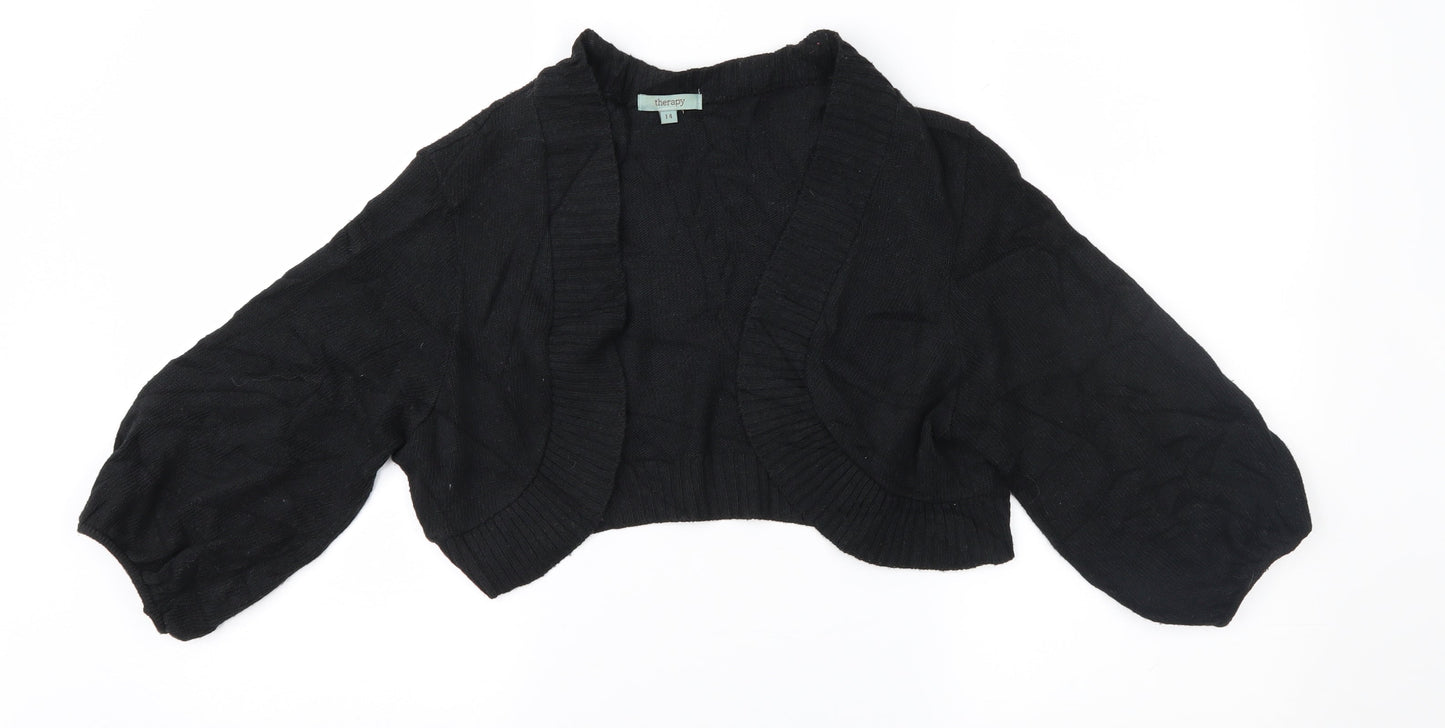 Therapy Womens Black   Cardigan Jumper Size 14