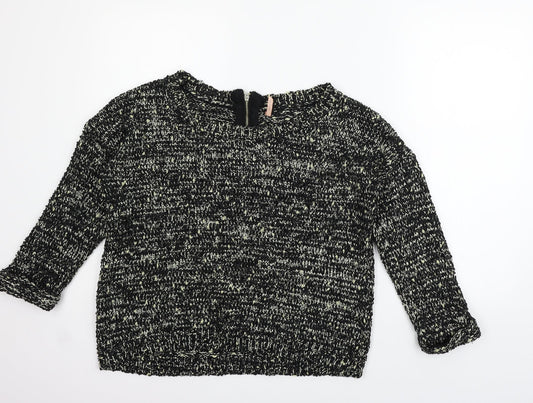 SWEEWE  Womens Black   Pullover Sweatshirt Size M