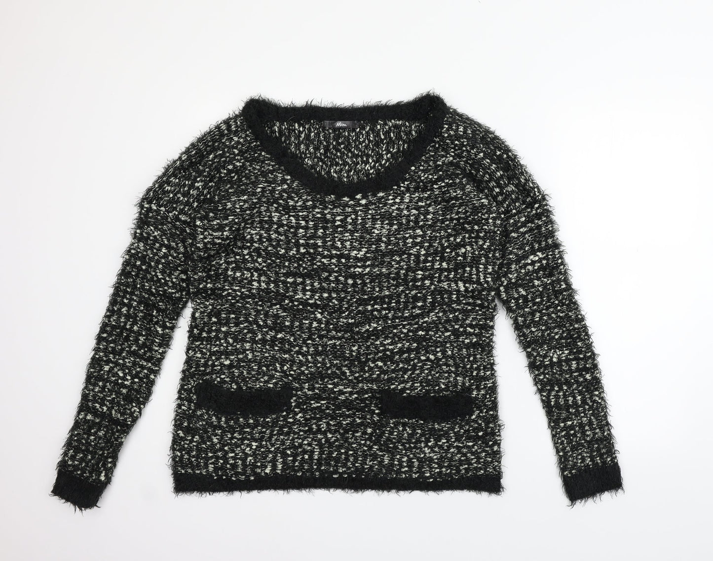 Mim  Womens Black   Pullover Jumper Size M