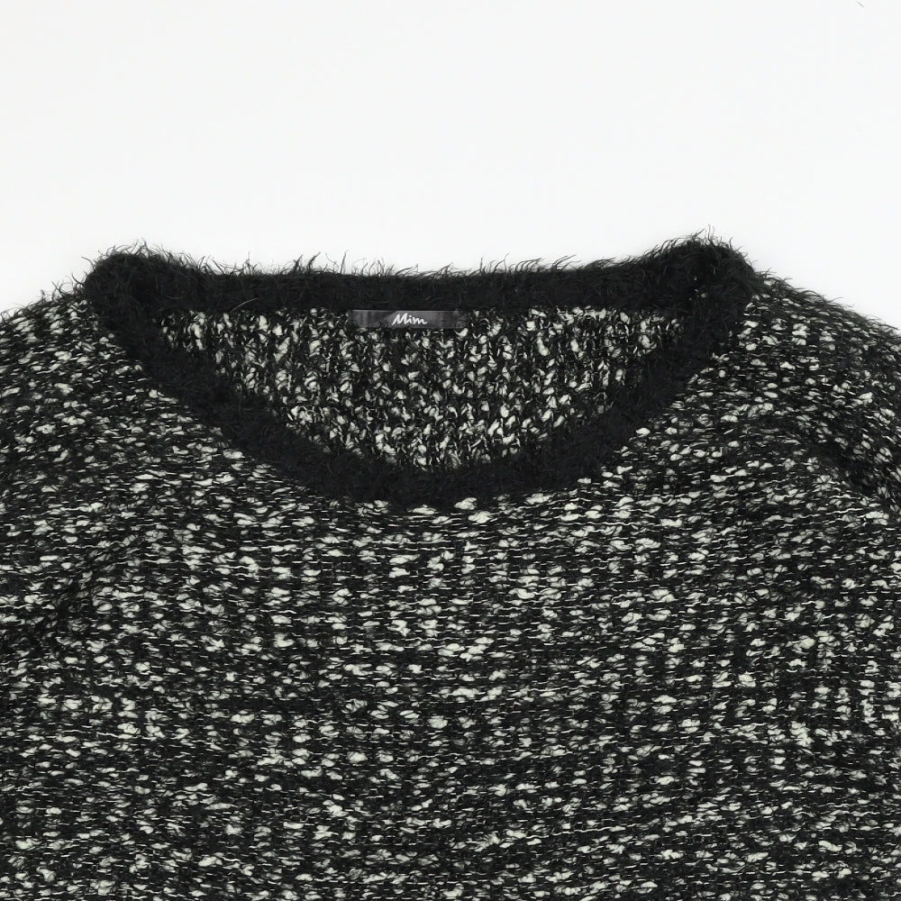Mim  Womens Black   Pullover Jumper Size M