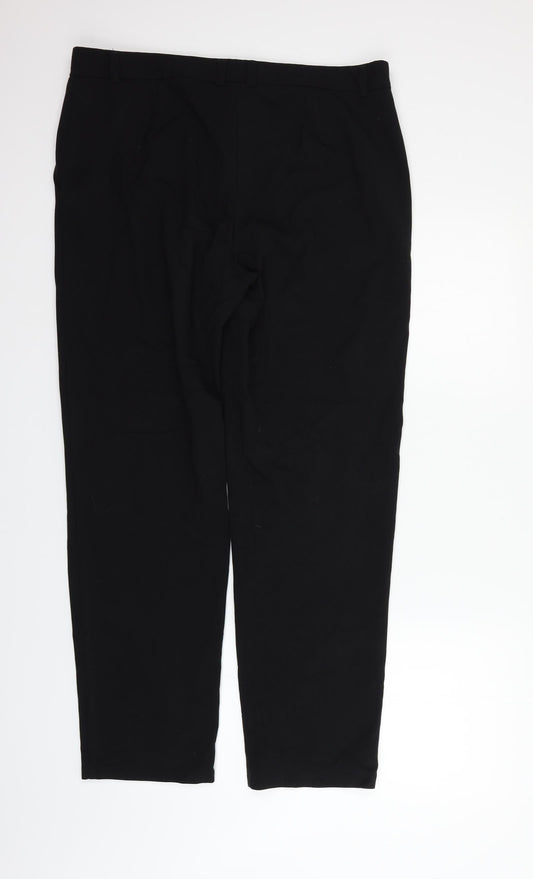 Marks and Spencer Womens Black   Trousers  Size 16 L29 in