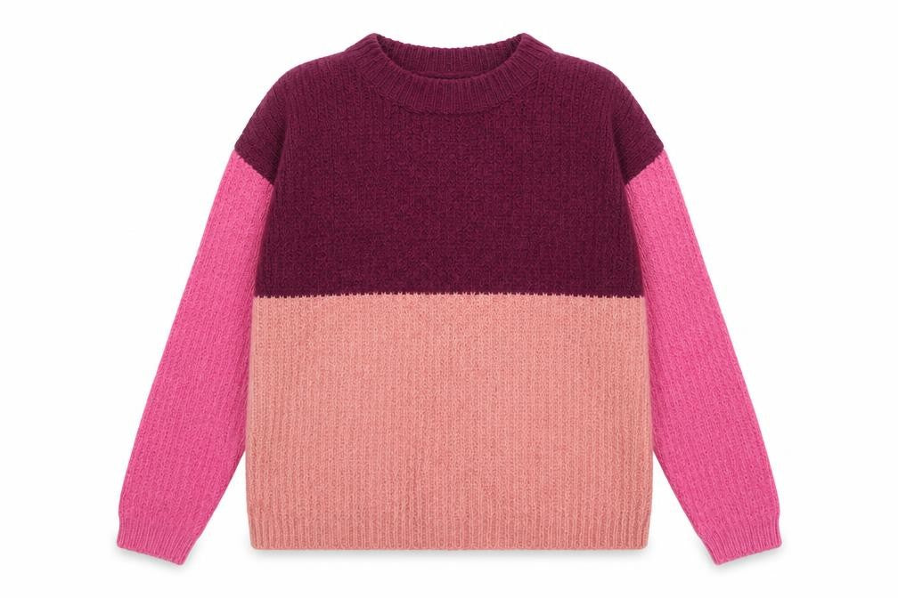 Front view of Roman women’s purple jumper, size M