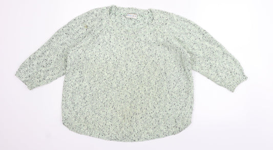 Marks and Spencer Womens Green   Pullover Jumper Size 14