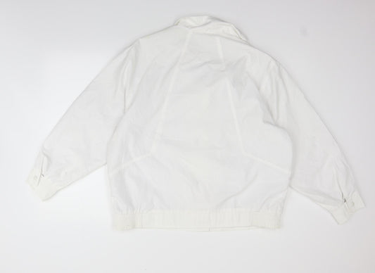 Telemac Womens White   Jacket Coat Size 16  - washable marks