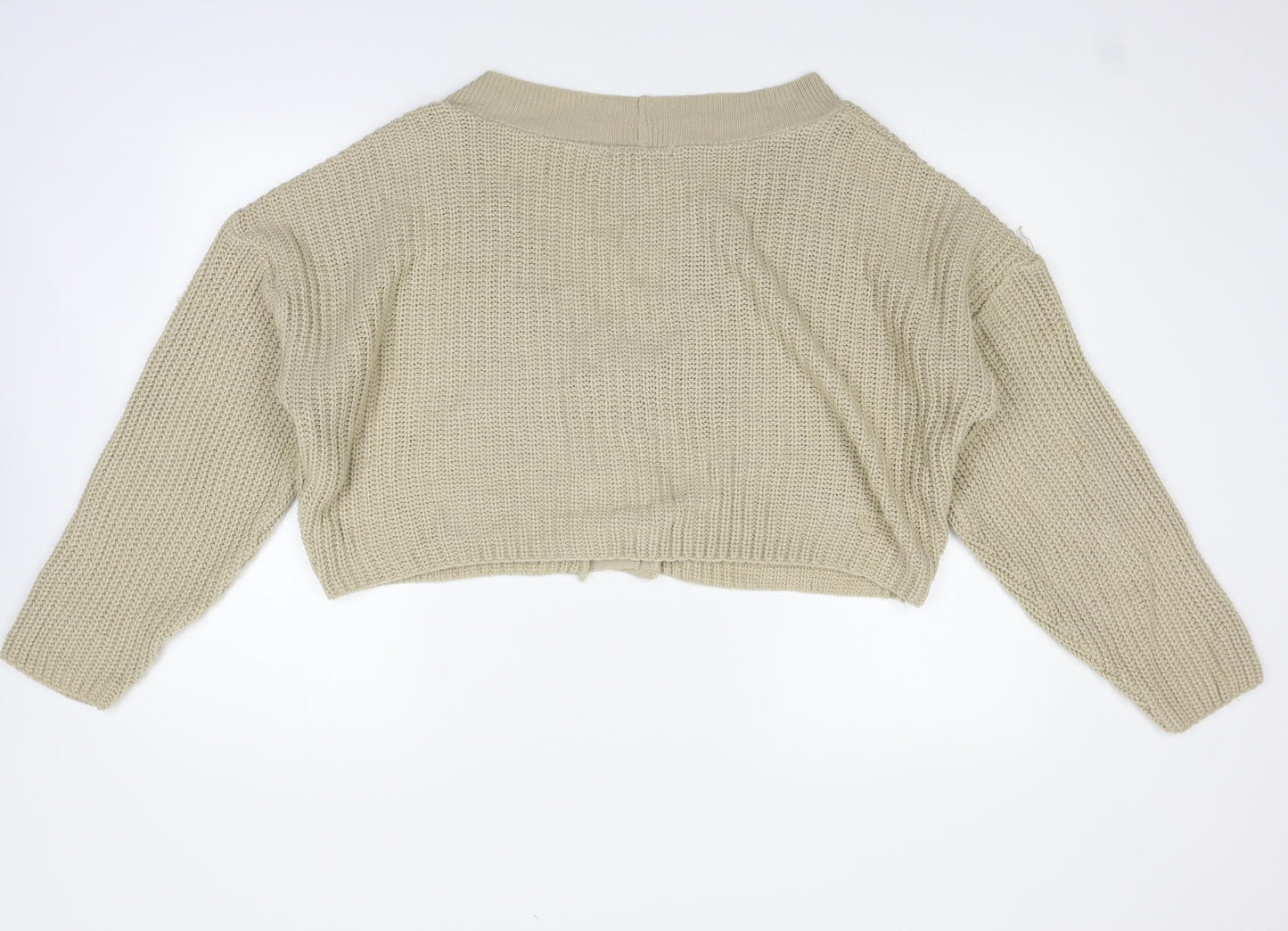 Missguided Womens Beige   Cardigan Jumper Size S