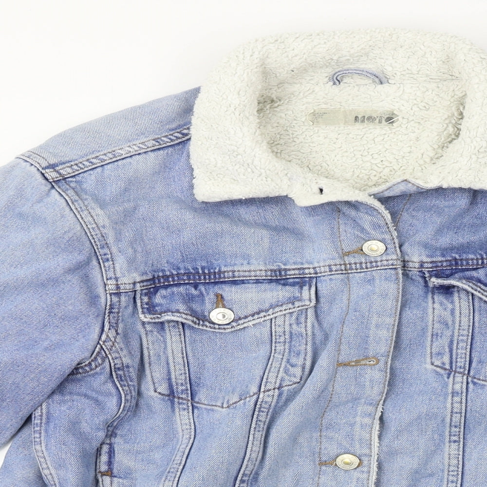 Moto  Womens Blue   Jacket Coat Size 8