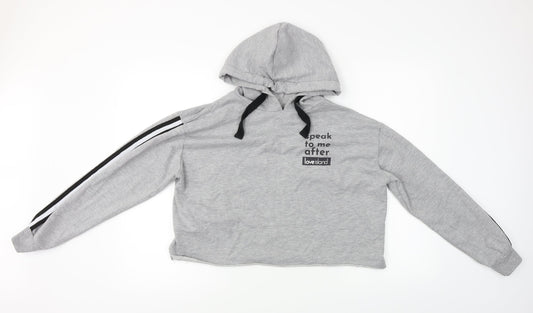 Love Island  Womens Grey   Pullover Hoodie Size 14