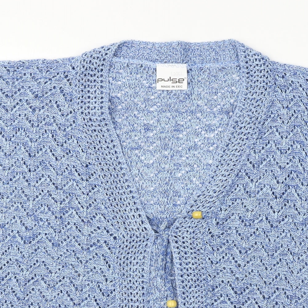 Pulse  Womens Blue   Cardigan Jumper Size L