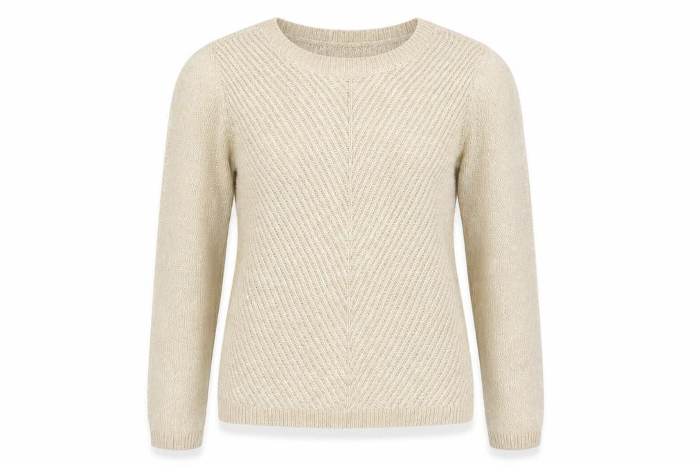 Isle Essentials  Womens Beige   Pullover Jumper Size S