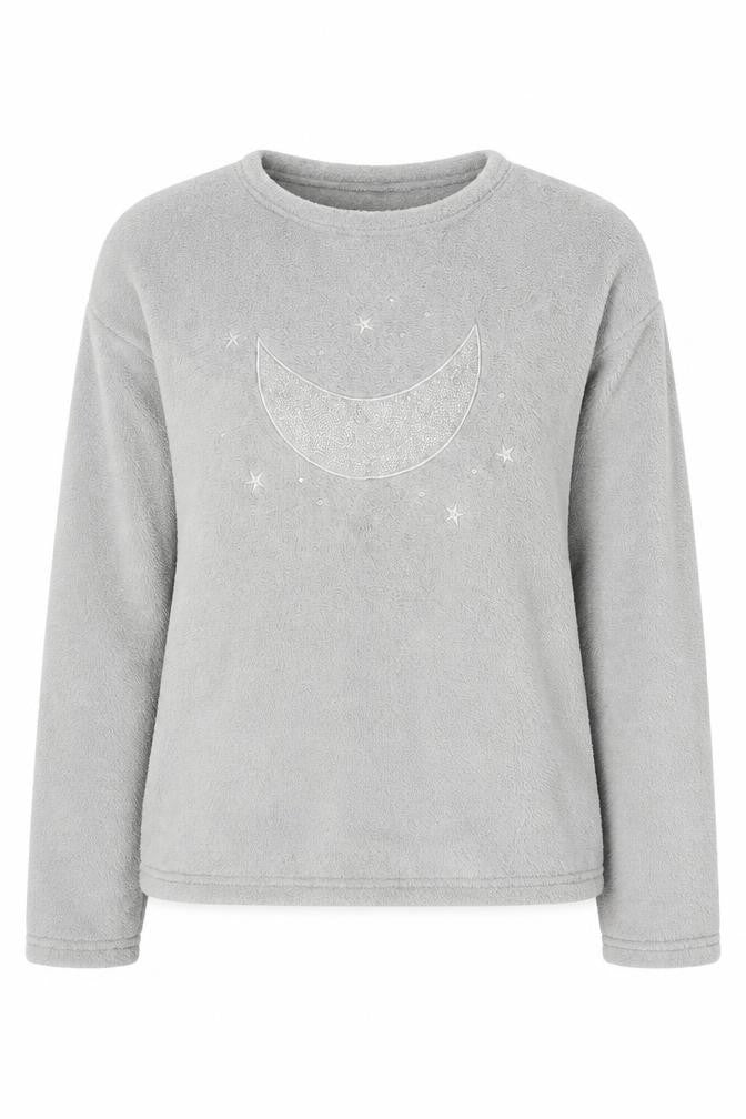 Front view of Time To Dream women’s grey jumper, size M