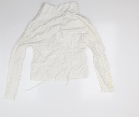E studio Womens White   Basic Blouse Size M