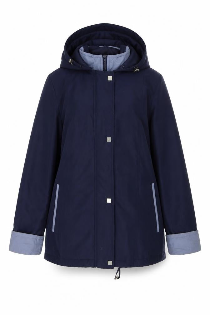 Editions Womens Blue   Overcoat Coat Size 12