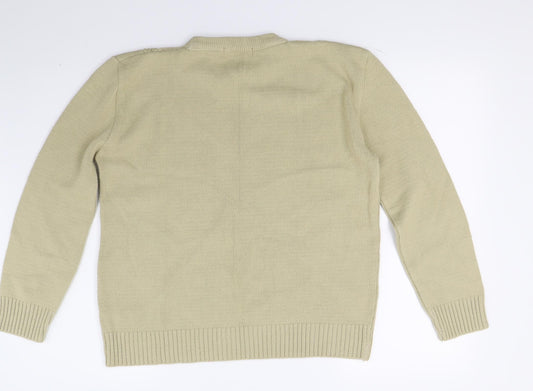 Pure & Natural Womens Beige  Knit Pullover Jumper Size M