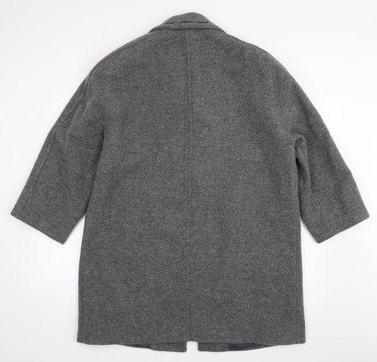 David Barry Womens Grey   Pea Coat Coat Size 14