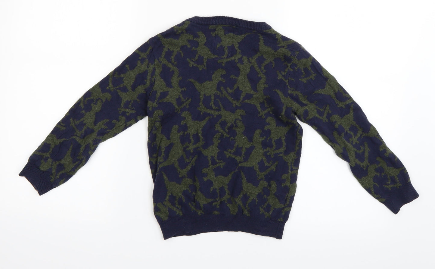 F&F Boys Blue Camouflage  Pullover Jumper