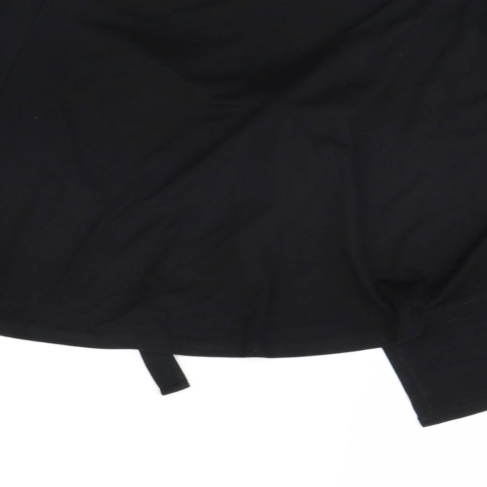Warehouse Womens Black   Jacket Poncho Size 10