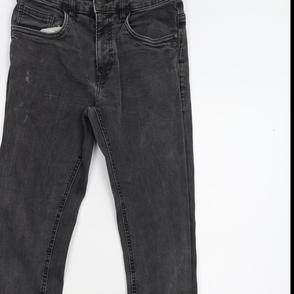 Preworn Womens Black  Denim Skinny Jeans Size 10 L26 in