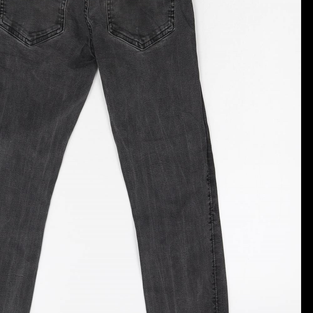 Preworn Womens Black  Denim Skinny Jeans Size 10 L26 in