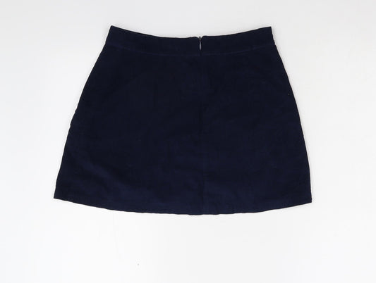 Cooperative Womens Blue  Corduroy Mini Skirt Size S