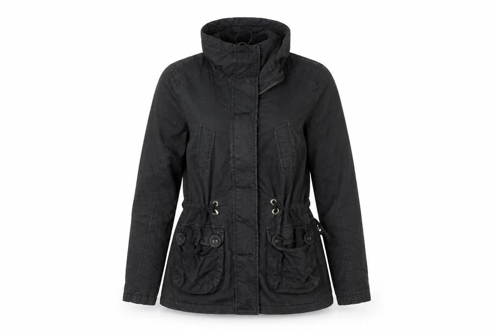Authentic Womens Black   Parka Jacket Size 10