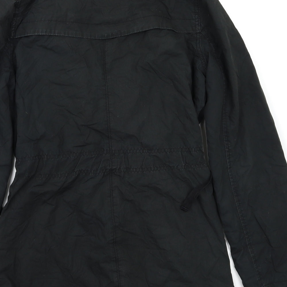 Authentic Womens Black   Parka Jacket Size 10