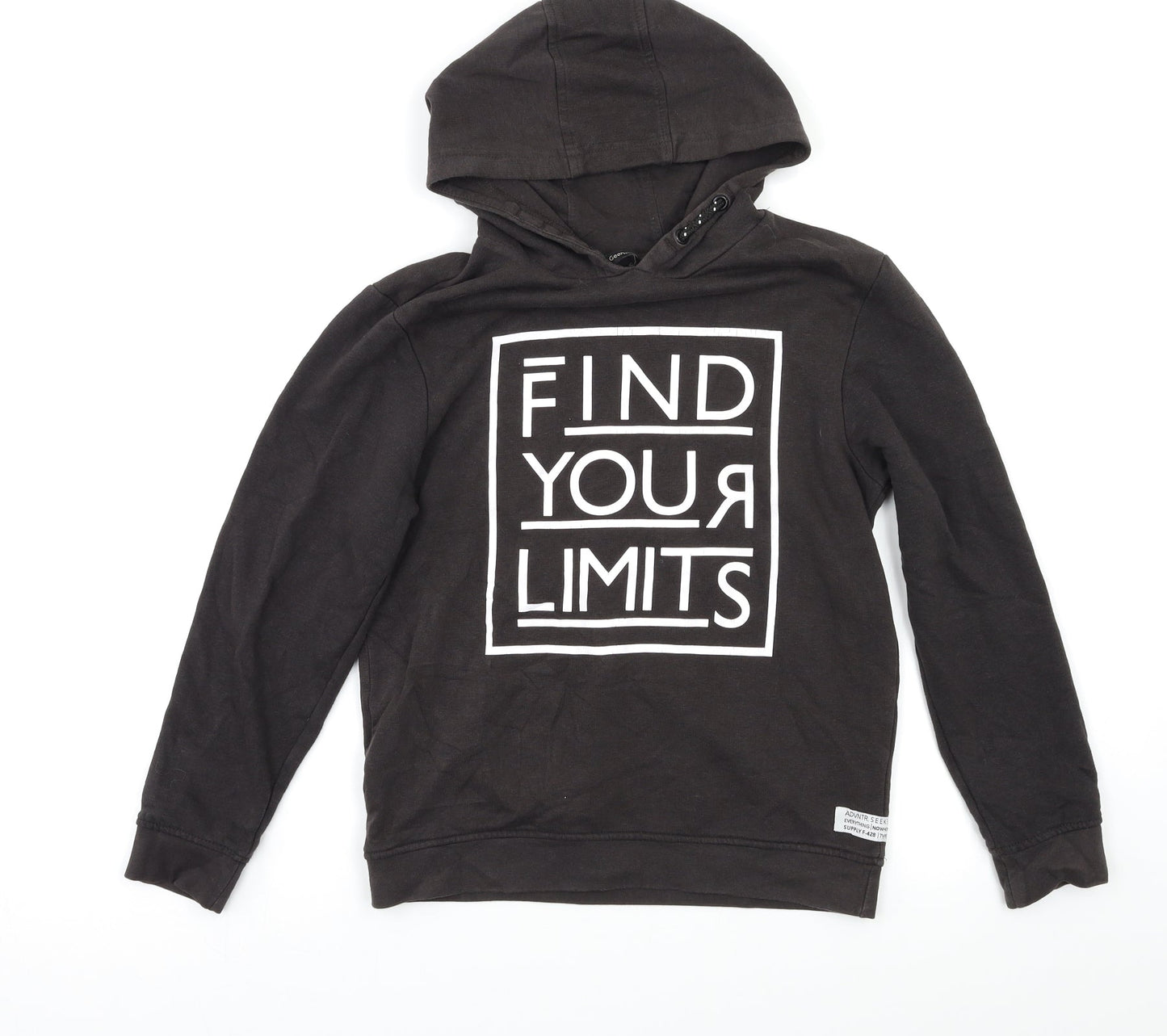 George Boys Black   Pullover Hoodie Size 10 Years