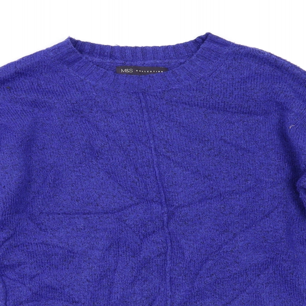 M&S Womens Blue   Pullover Jumper Size S