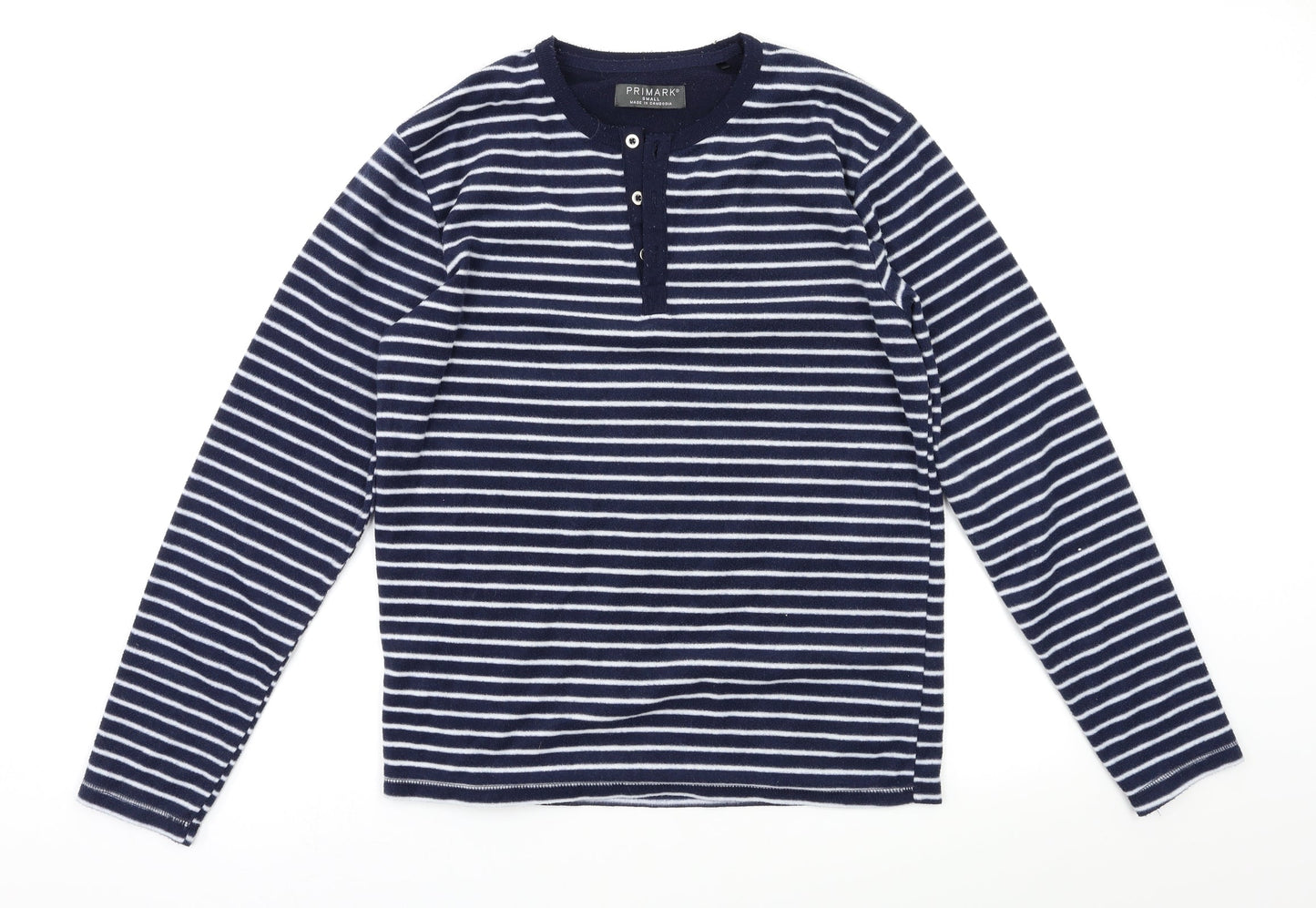 Primark Womens Blue Striped  Top Pyjama Top Size S