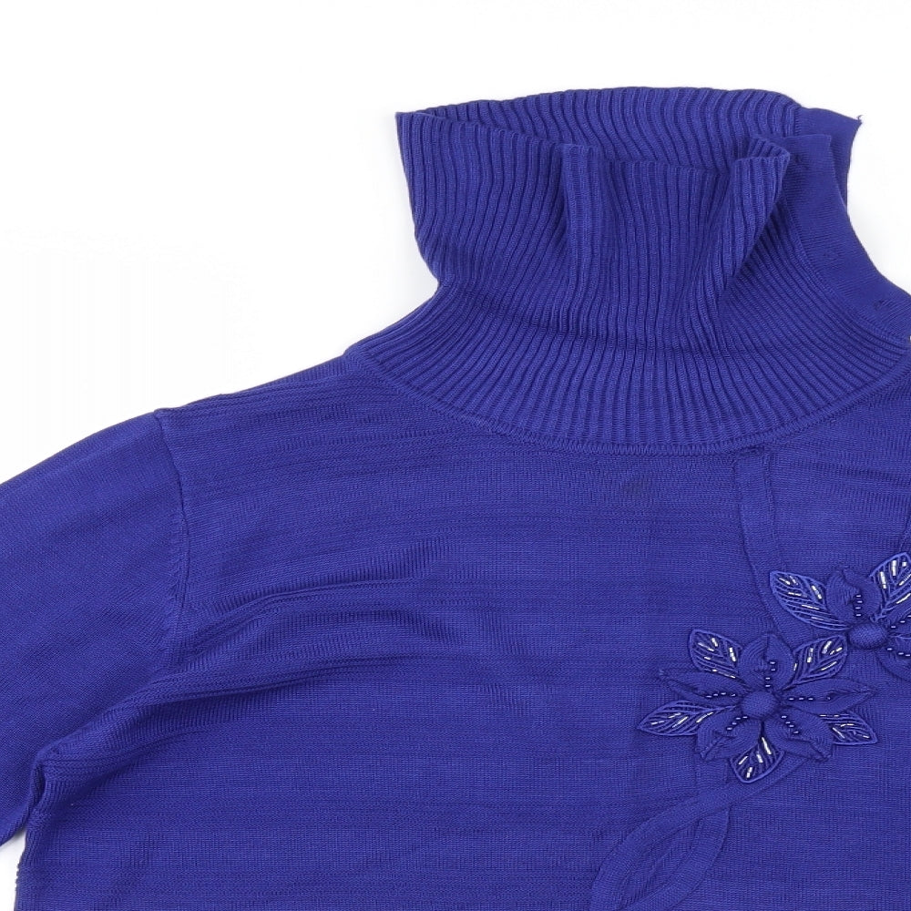 Eternal Womens Blue   Pullover Jumper Size M