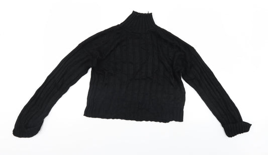 Misspap Womens Black   Pullover Jumper Size M