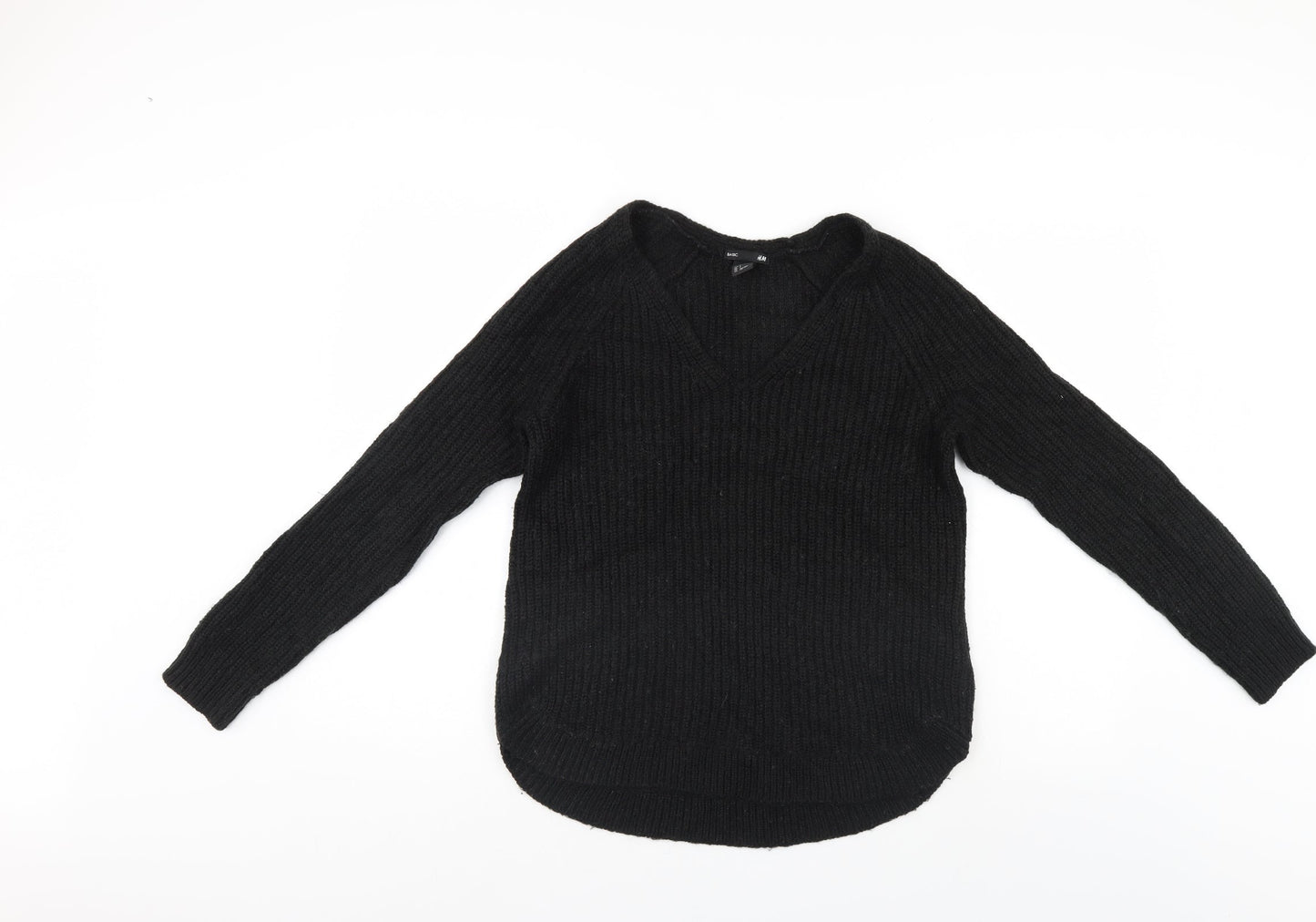 H&M Womens Black   Pullover Jumper Size S