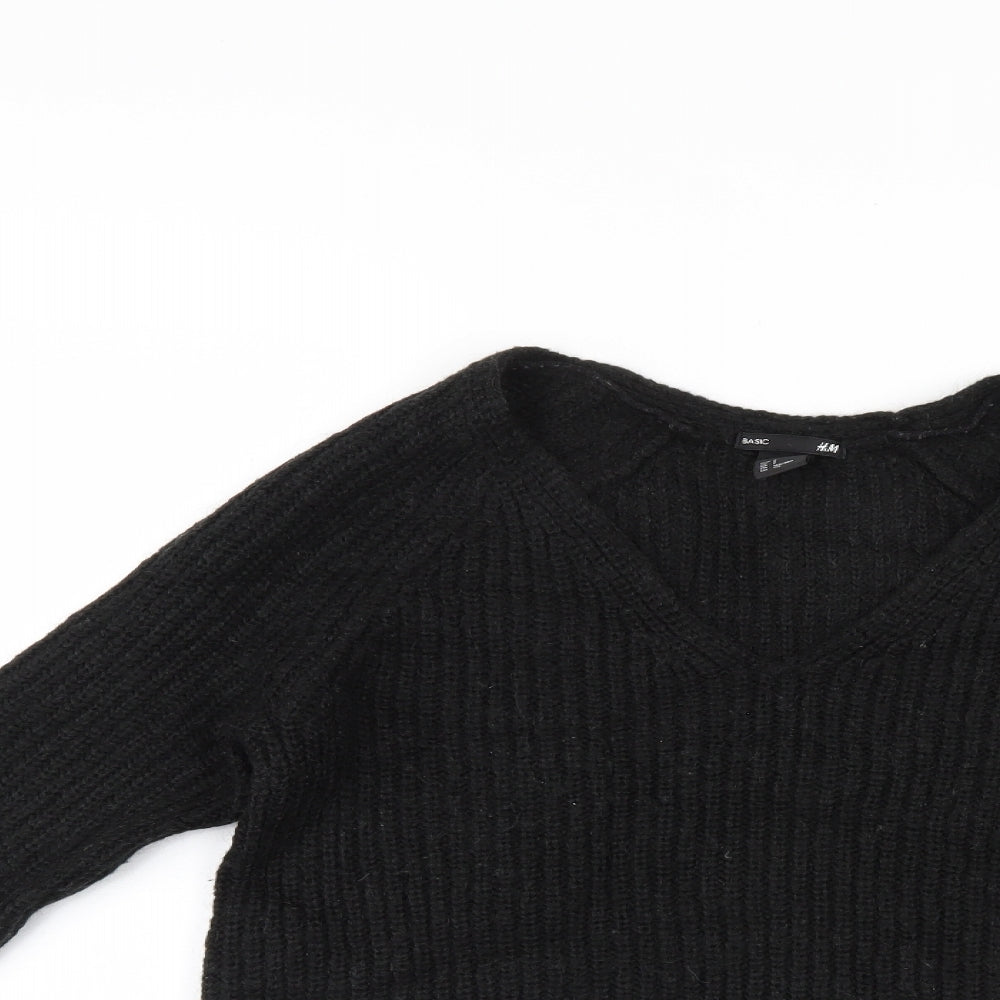 H&M Womens Black   Pullover Jumper Size S