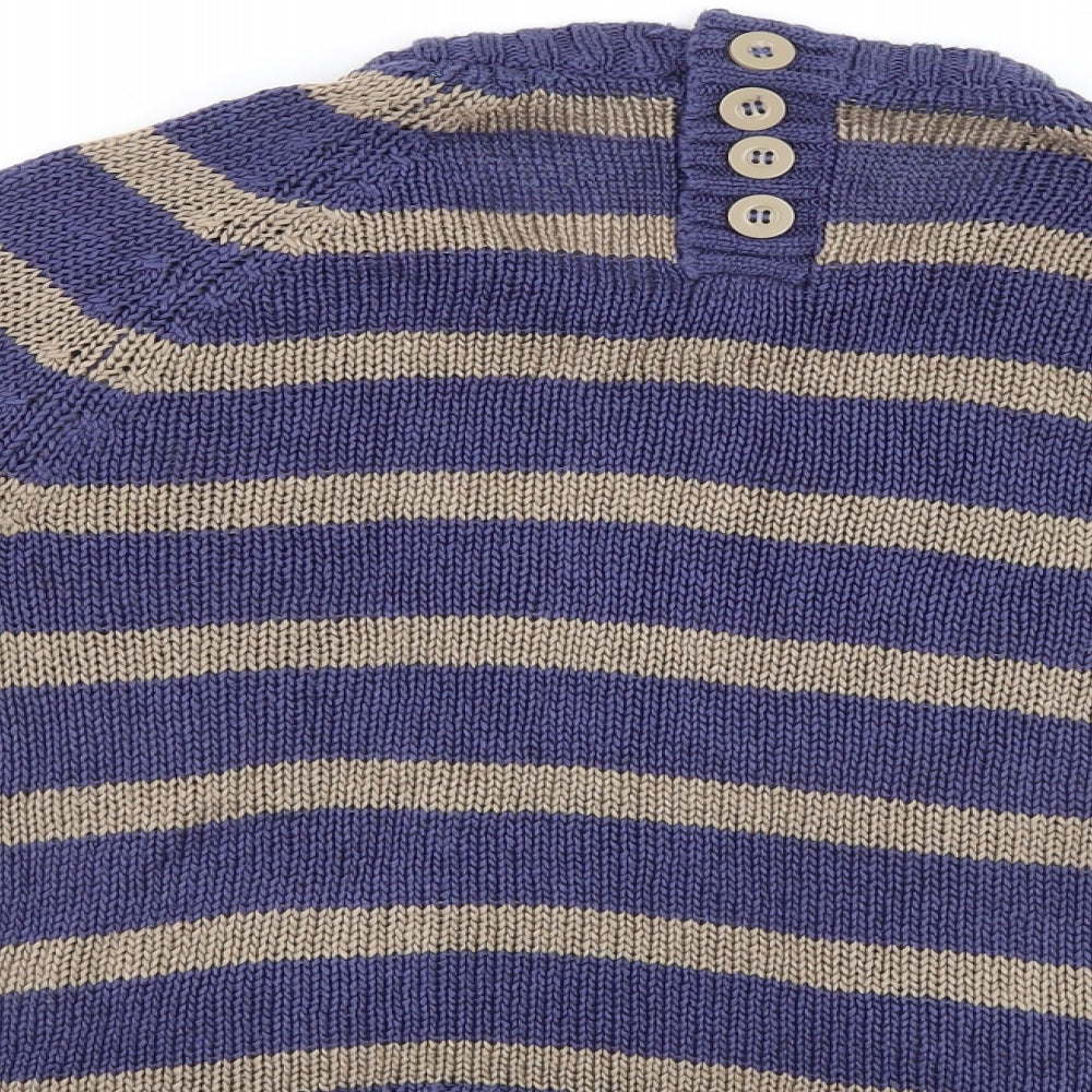 Preworn Womens Multicoloured Striped  Pullover Jumper Size 10