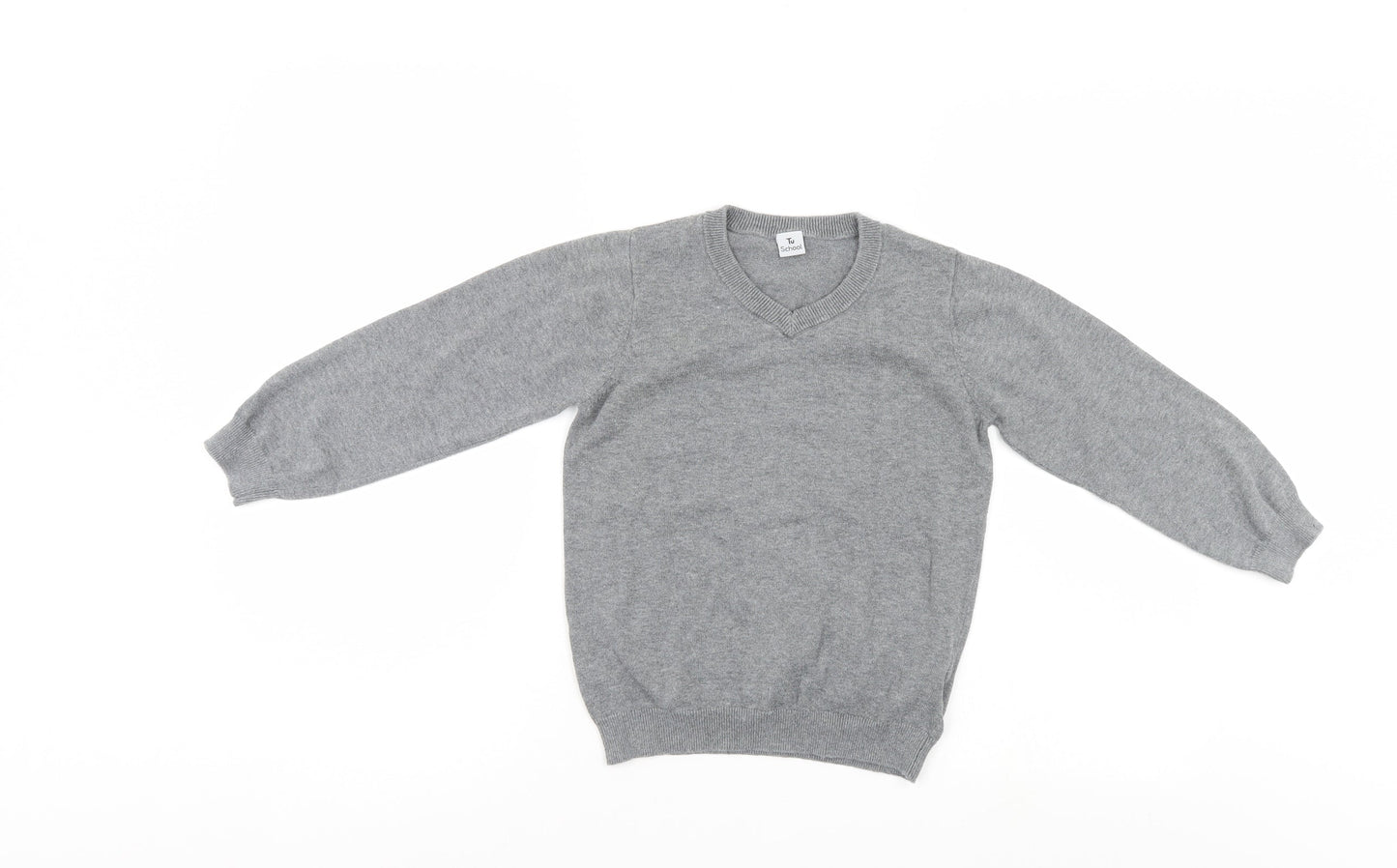 TU Girls Grey   Pullover Jumper Size 8 Years