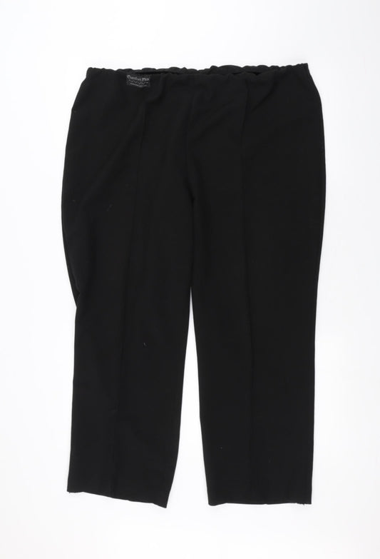 Vida Vi Womens Black   Trousers  Size 18 L21 in