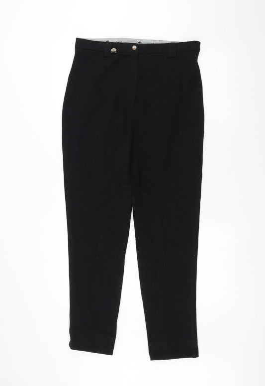 Preworn Womens Black   Trousers  Size 32 in L30 in