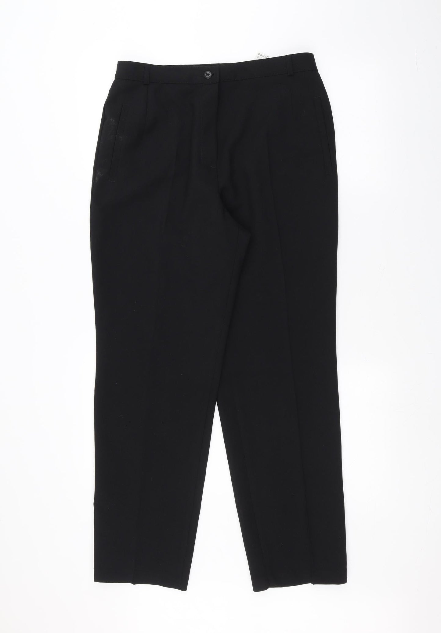 Marks and Spencer Womens Black   Trousers  Size 14 L27 in