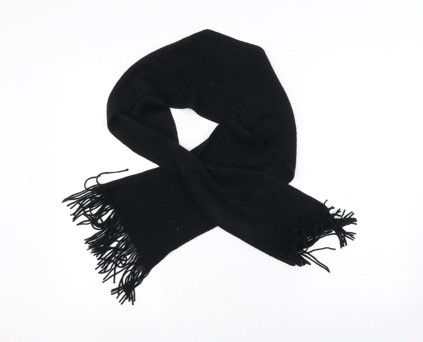 Preworn Womens Black    Scarf
