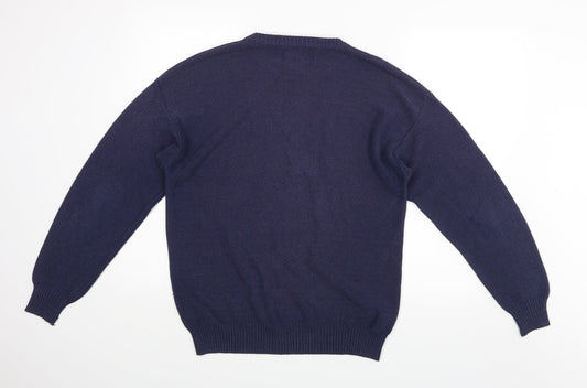 Viaggio Mens Blue   Pullover Jumper
