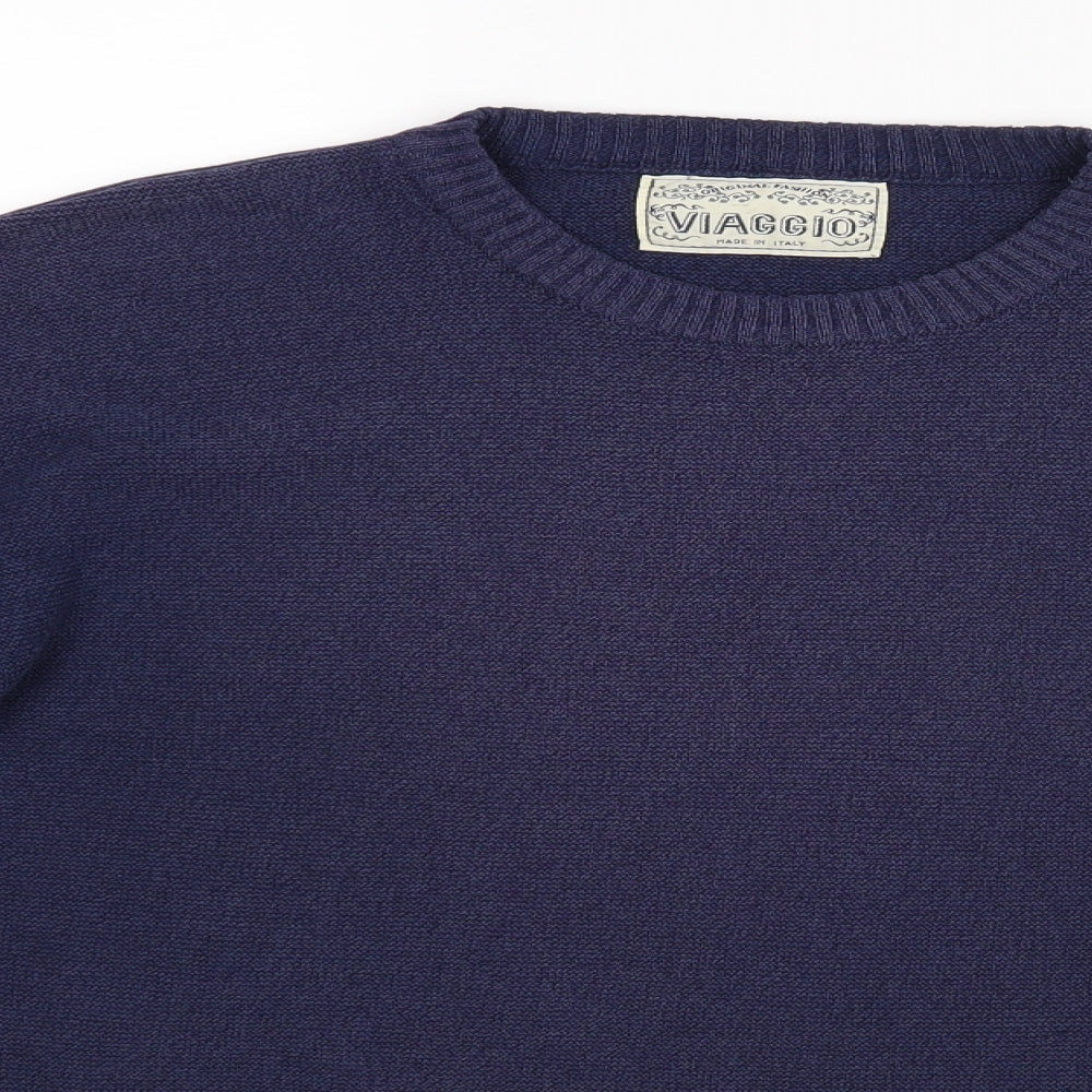 Viaggio Mens Blue   Pullover Jumper