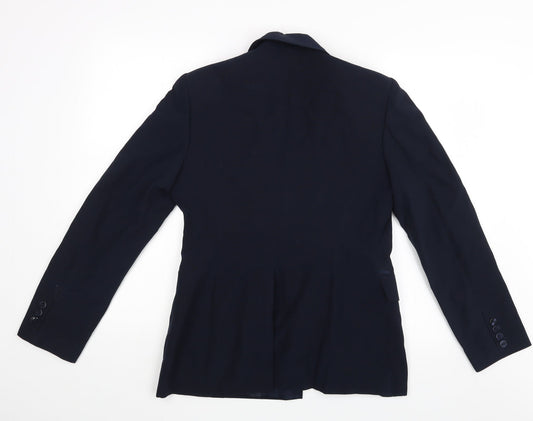 Blue Leaf Womens Blue   Jacket Blazer Size 12