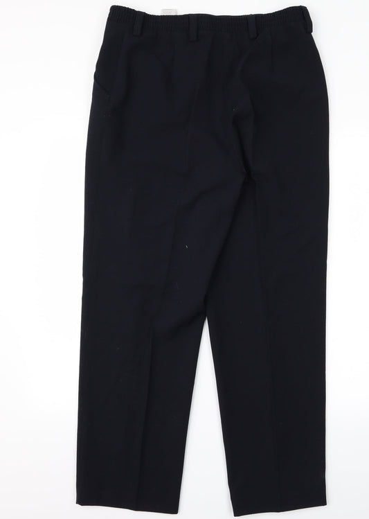 Preworn Womens Black   Trousers  Size 14 L23 in