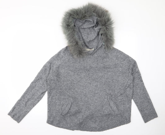 la petite Womens Green   Pullover Hoodie Size L